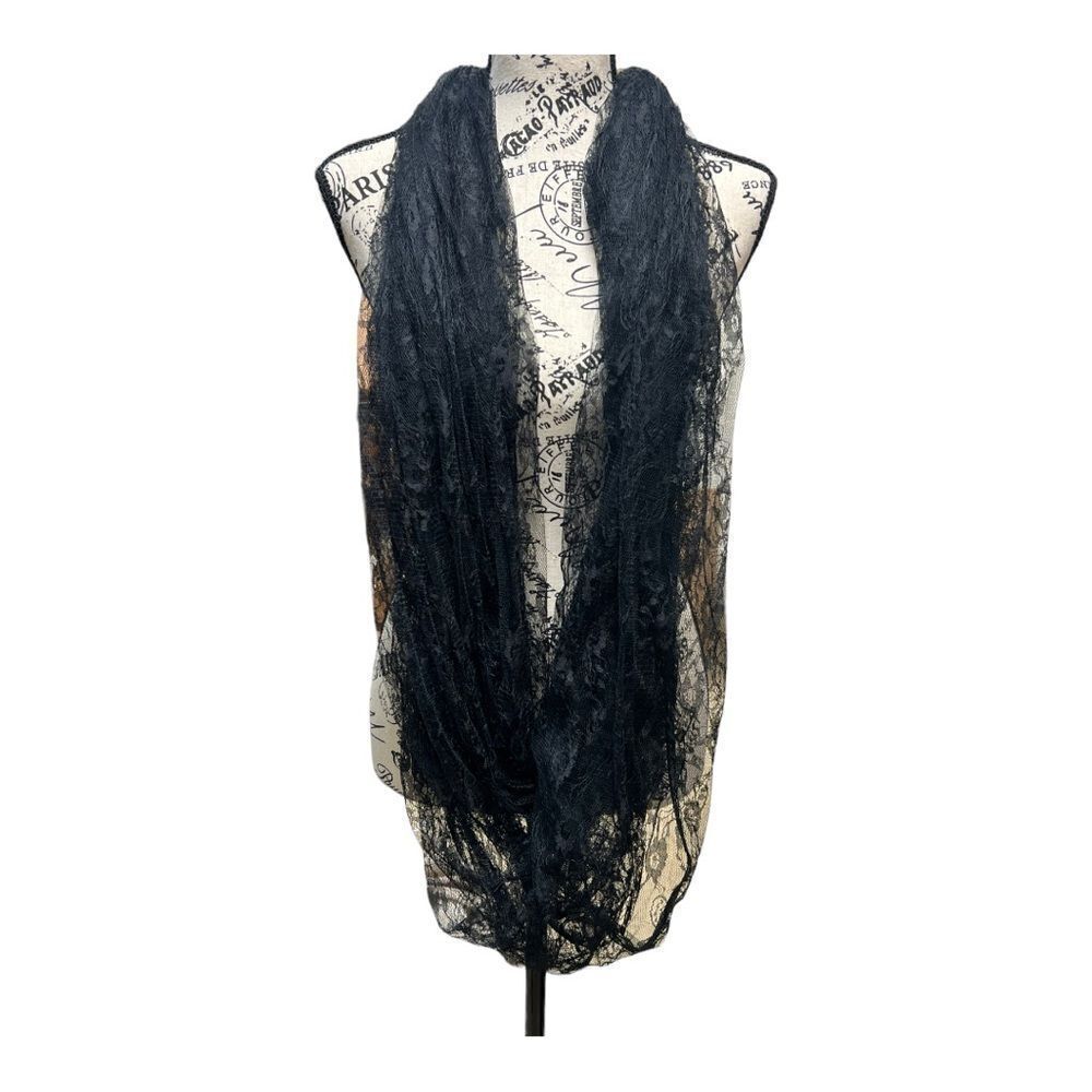 COPY - NWOT Simply Genius Jewelry Infinity Scarf - Black Lace